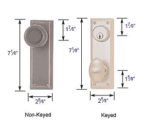 Emtek Quincy Sideplate Measurements