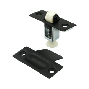 Deltana Solid Brass Roller Catch - Flat Black