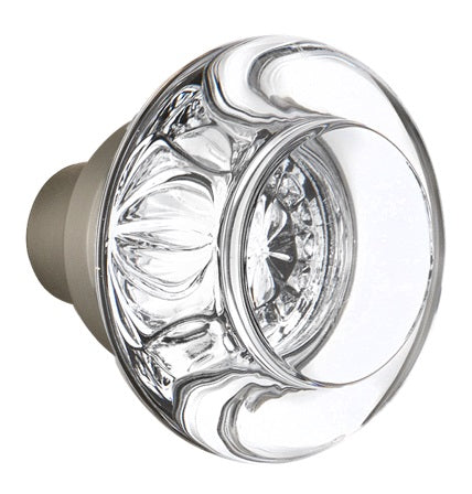 Nostalgic Warehouse Round Clear Crystal Knobs ONLY with Spindle