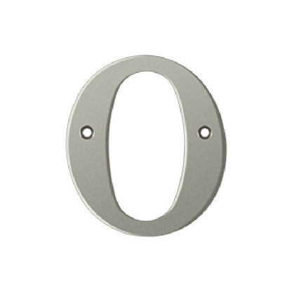 Deltana Solid Brass 4 Inch Residential Letter Q - Brushed Nickel