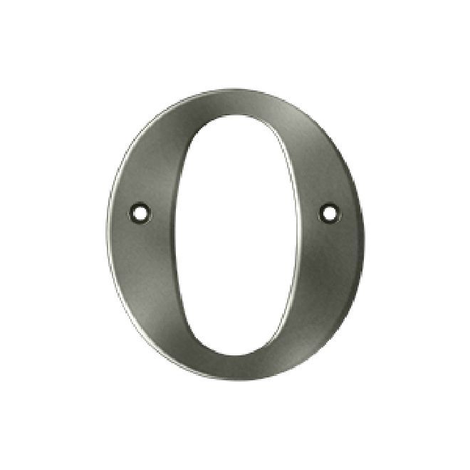 Deltana Solid Brass 4 Inch Residential Letter Q - Antique Nickel