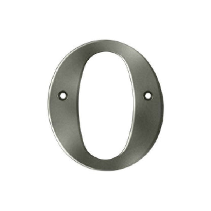 Deltana Solid Brass 4 Inch Residential Letter Q - Antique Nickel