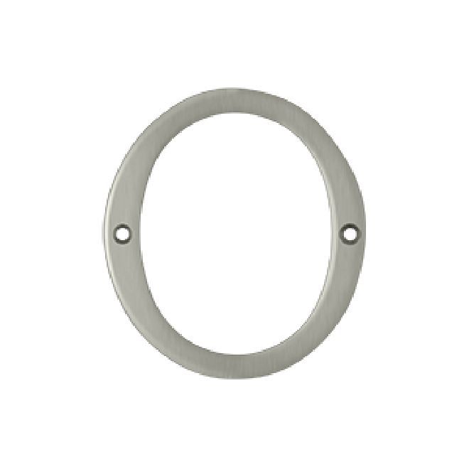 Deltana Solid Brass Home Number - Satin Nickel
