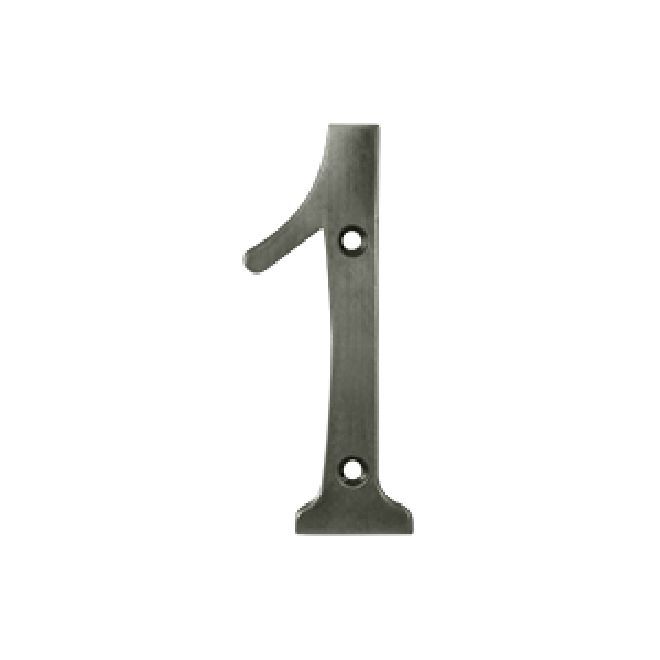 Deltana Solid Brass Home Number - Antique Nickel