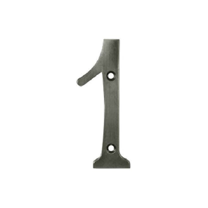 Deltana Solid Brass Home Number - Antique Nickel