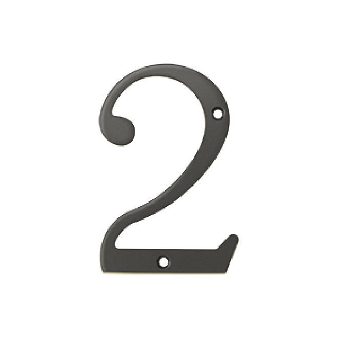 Deltana Solid Brass Home Number - Oil Rubbed Bronze