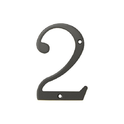 Deltana Solid Brass Home Number - Oil Rubbed Bronze