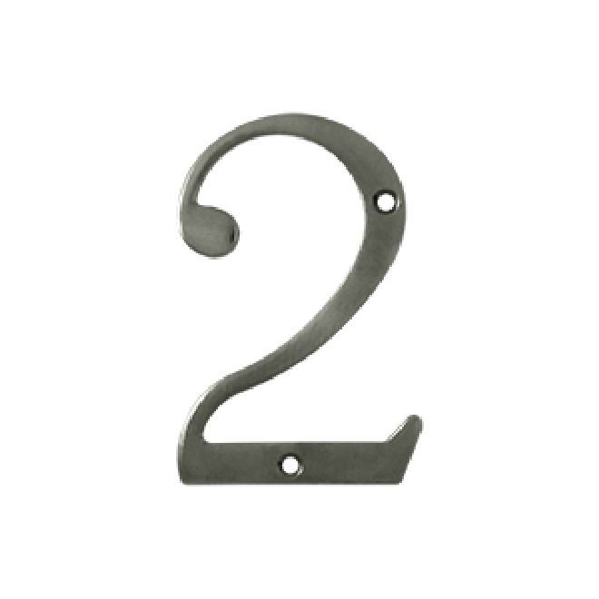 Deltana Solid Brass Home Number - Antique Nickel