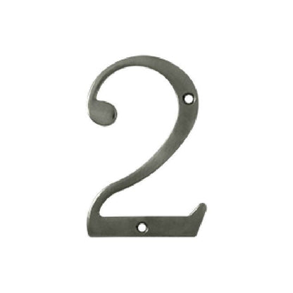 Deltana Solid Brass Home Number - Antique Nickel