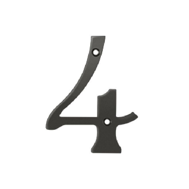 Deltana Solid Brass Home Number - Oil Rubbed Bronze