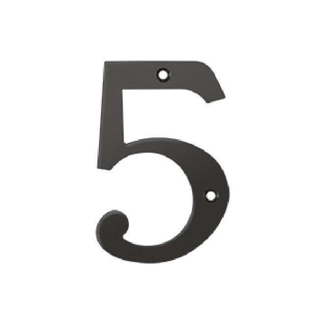 Deltana Solid Brass Home Number - Oil Rubbed Bronze