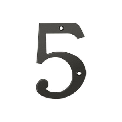 Deltana Solid Brass Home Number - Oil Rubbed Bronze
