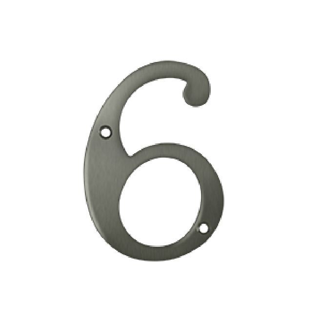 Deltana Solid Brass Home Number - Antique Nickel
