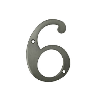 Deltana Solid Brass Home Number - Antique Nickel