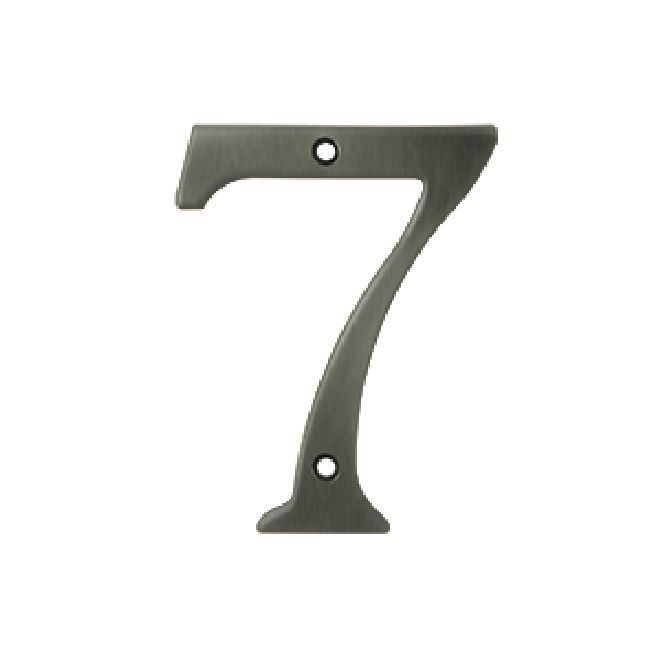 Deltana Solid Brass Home Number - Antique Nickel