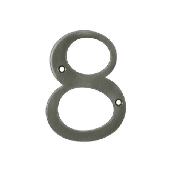 Deltana Solid Brass Home Number - Antique Nickel