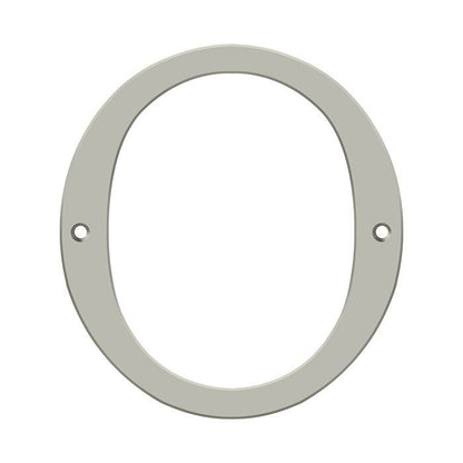 Deltana Solid Brass 6 Inch Numbers