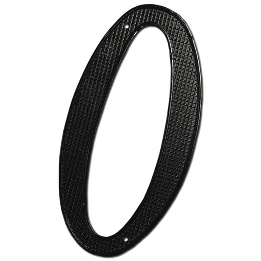 Deltana 4 inch Black Zinc Die-Cast Numbers - Number 0