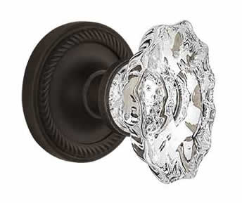 Nostalgic Warehouse Rope Rose with Chateau Knob