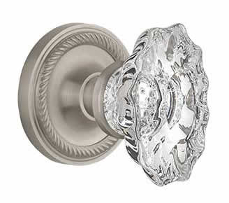 Nostalgic Warehouse Rope Rose with Chateau Knob