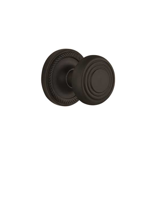 Nostalgic Warehouse Rope Rose with Deco Knob