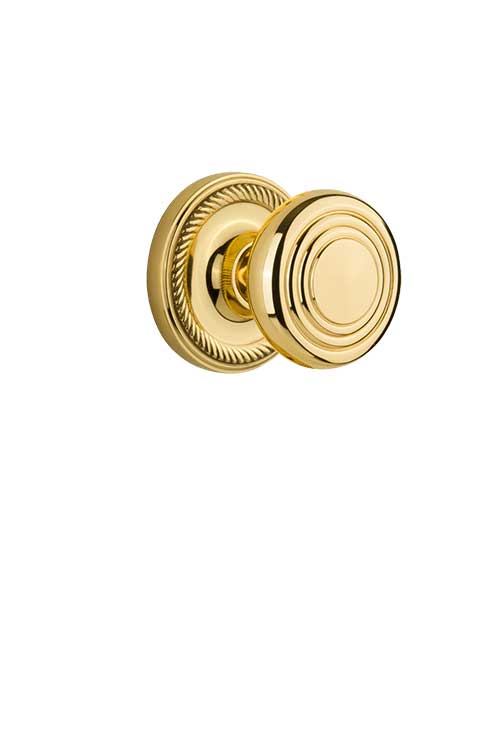 Nostalgic Warehouse Rope Rose with Deco Knob