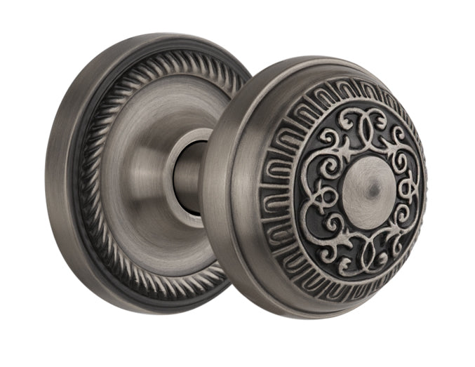 Nostalgic Warehouse Rope Rosette with Egg and Dart Knob