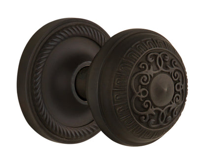 Nostalgic Warehouse Rope Rosette with Egg and Dart Knob