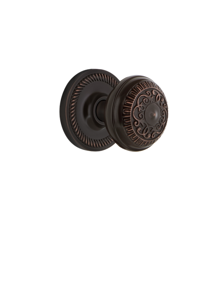 Nostalgic Warehouse Egg and Dart Knob with Rope Rosette - Timeless Bronze