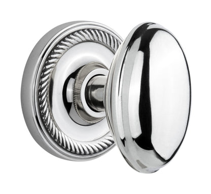 Nostalgic Warehouse Rope Rosette with Homestead Knob - Mortise Lock