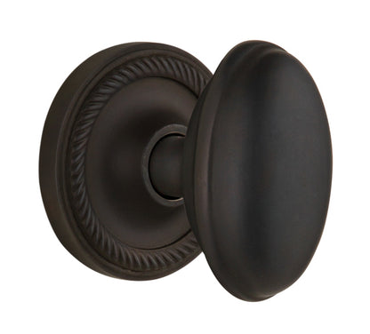 Nostalgic Warehouse Rope Rosette with Homestead Knob - Mortise Lock
