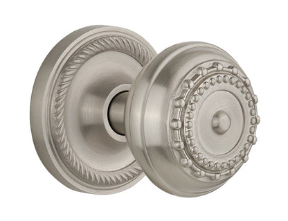 Nostalgic Warehouse Rope Rosette with Meadows Knob - Mortise Lock