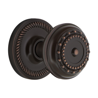 Nostalgic Warehouse Meadows Knob with Rope Rosette - Timeless Bronze
