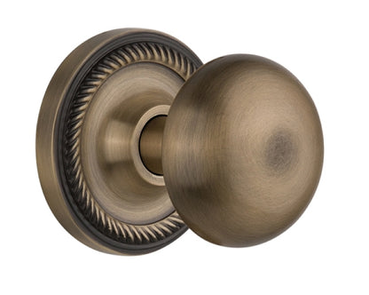 Nostalgic Warehouse Rope Rosette with New York Knob