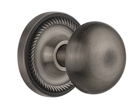 Nostalgic Warehouse Rope Rosette with New York Knob - Mortise Lock