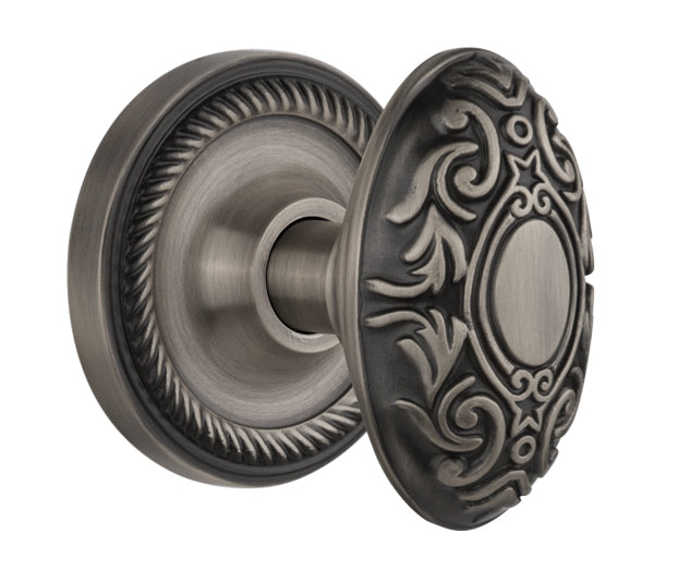 Nostalgic Warehouse Rope Rosette with Victorian Knob