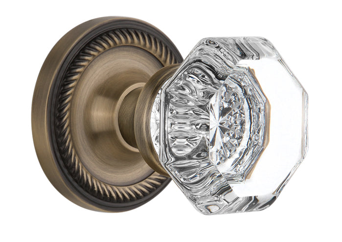 Nostalgic Warehouse Rope Rosette with Waldorf Knob