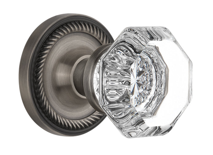 Nostalgic Warehouse Rope Rosette with Waldorf Knob