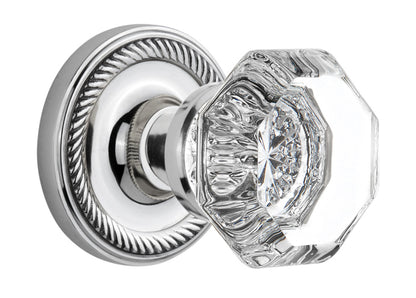 Nostalgic Warehouse Rope Rosette with Waldorf Knob