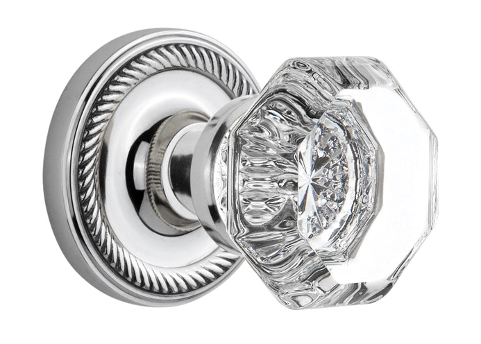 Nostalgic Warehouse Rope Rosette with Waldorf Knob - Mortise Lock