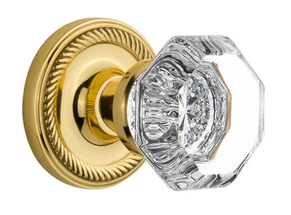 Nostalgic Warehouse Rope Rosette with Waldorf Knob