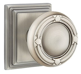Emtek Ribbon & Reed Knob with Wilshire Rosette