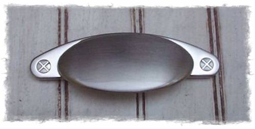  Rusticware 3 Inch CC Cup Pull - Satin Nickel