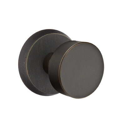 Emtek Sandcast Round Door Knob with Style 2 Rosette