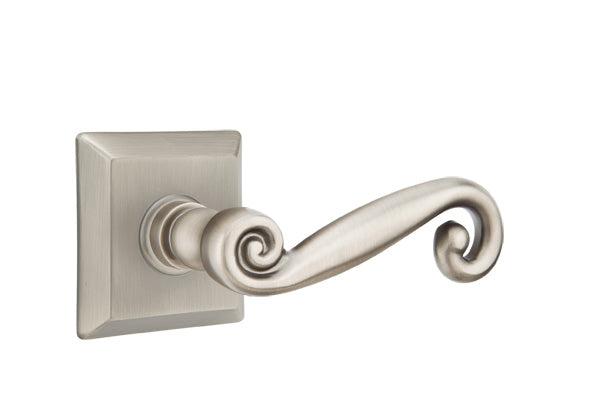 Emtek Rustic Lever with Wilshire Rosette