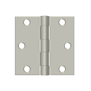 Deltana 3 x 3 Inch  Door Hinge - Brushed Nickel