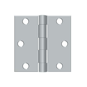 Deltana 3 x 3 Inch  Door Hinge - Brushed Chrome