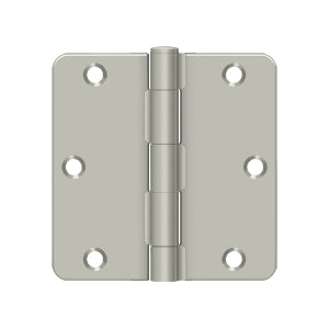 Deltana 3 1/2 x 3 1/2 Inch  Door Hinge - Brushed Nickel