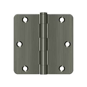 Deltana 3 1/2 x 3 1/2 Inch  Door Hinge - Antique Nickel