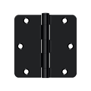 Deltana 3 1/2 x 3 1/2 Inch  Door Hinge - Flat Black